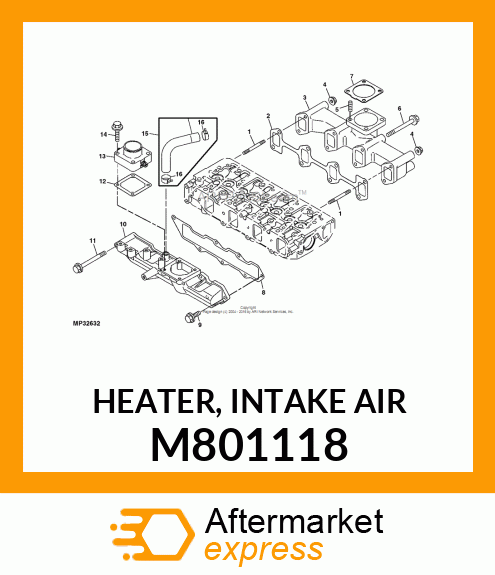 HEATER, INTAKE AIR M801118