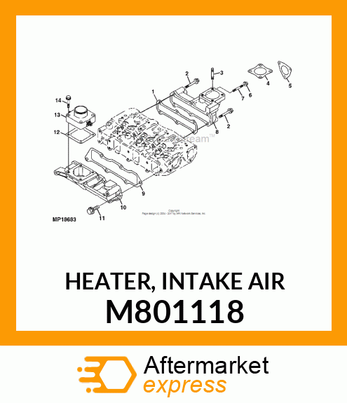 HEATER, INTAKE AIR M801118