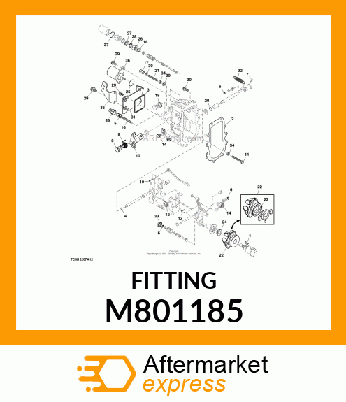 CAP NUT, M6 M801185