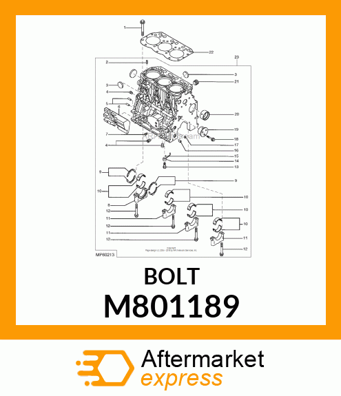 BOLT CAP M801189