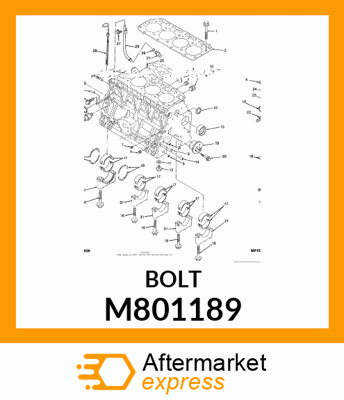 BOLT CAP M801189