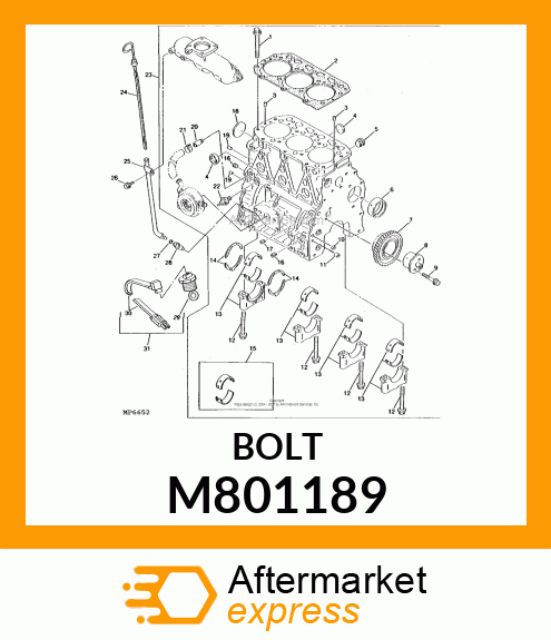 BOLT CAP M801189