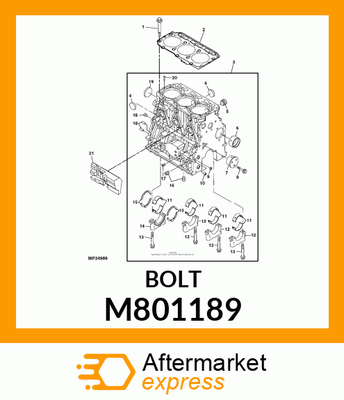 BOLT CAP M801189