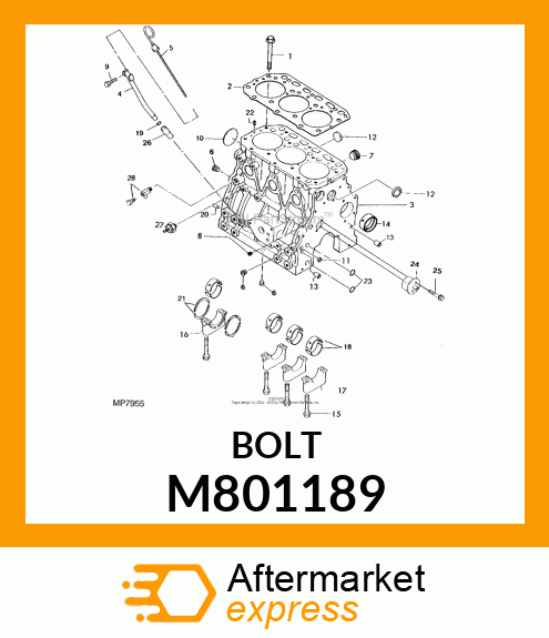 BOLT CAP M801189