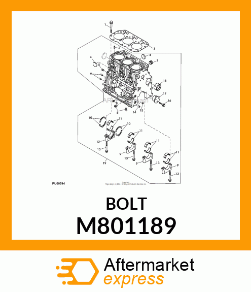 BOLT CAP M801189