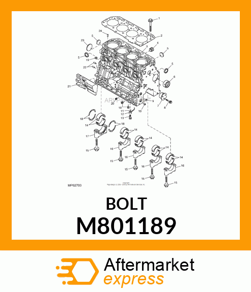 BOLT CAP M801189