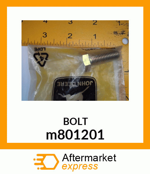 SCREW, HEX HEAD, METRIC m801201