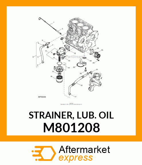 STRAINER, LUB. OIL M801208