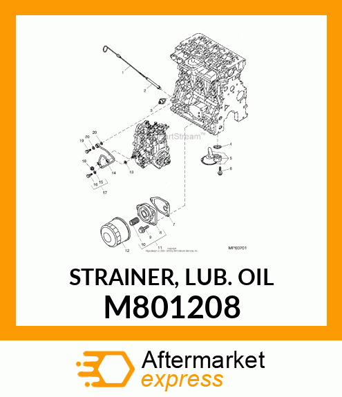 STRAINER, LUB. OIL M801208