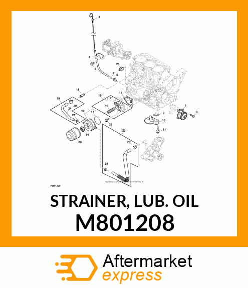 STRAINER, LUB. OIL M801208