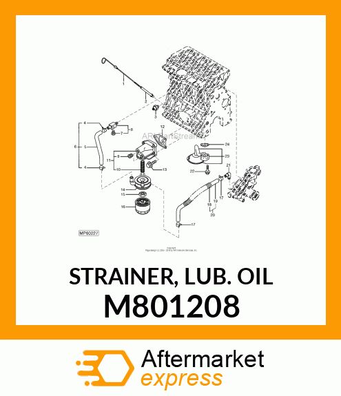 STRAINER, LUB. OIL M801208