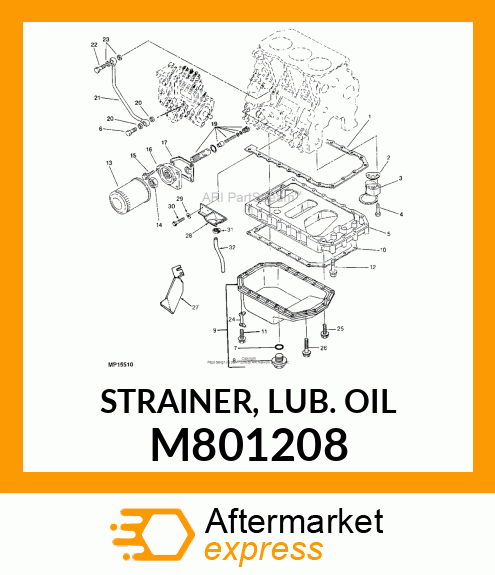 STRAINER, LUB. OIL M801208