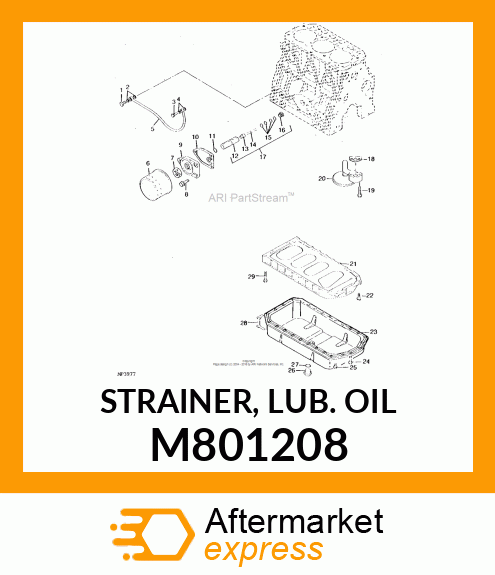 STRAINER, LUB. OIL M801208