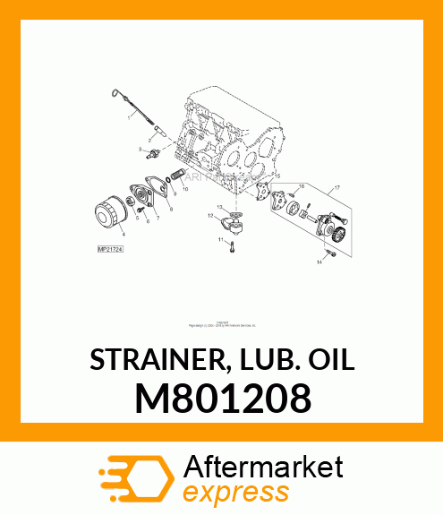 STRAINER, LUB. OIL M801208