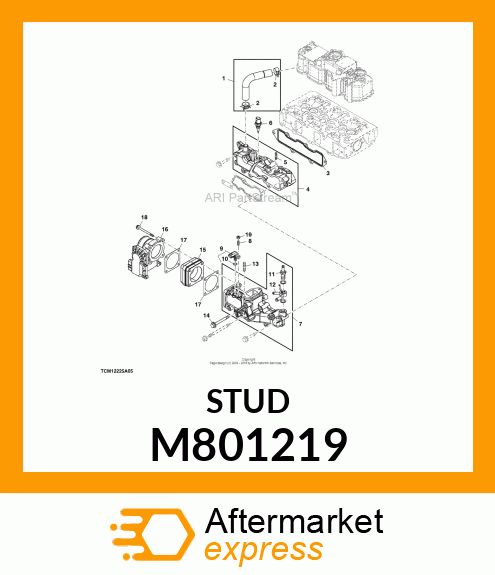 BOLT, 6 X 20 FOR F.I. NOZZLE M801219