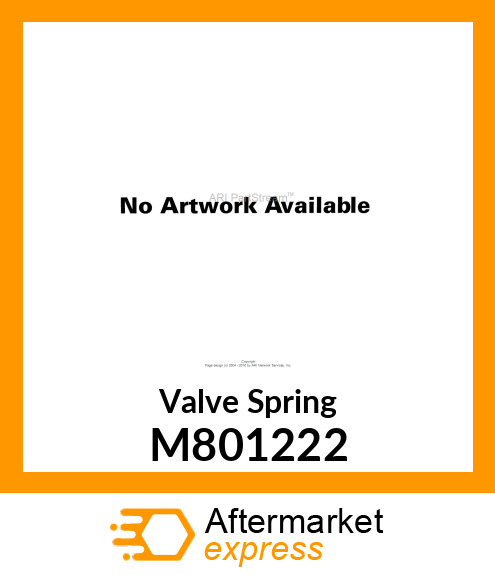 SPRING, VALVE M801222