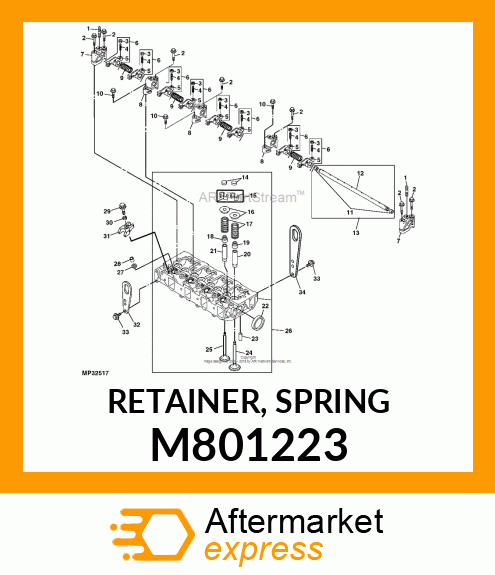 RETAINER, SPRING M801223