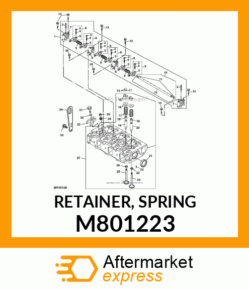 RETAINER, SPRING M801223