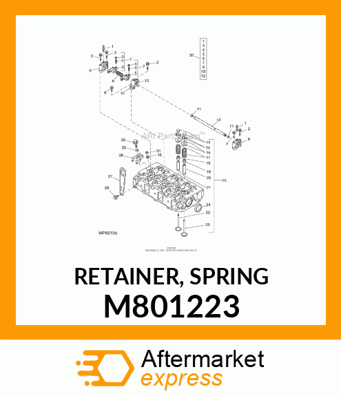 RETAINER, SPRING M801223