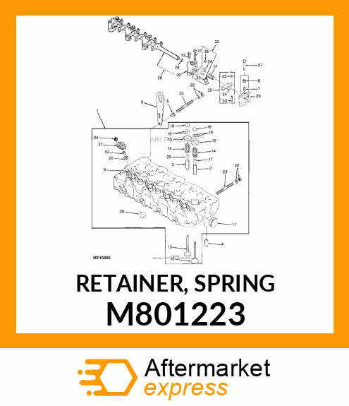 RETAINER, SPRING M801223