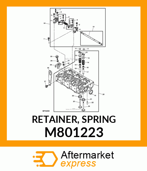 RETAINER, SPRING M801223