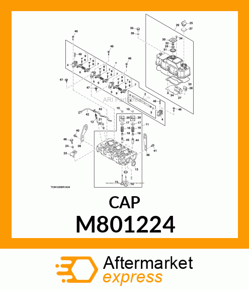 CAP, VALVE M801224