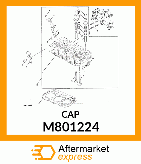 CAP, VALVE M801224