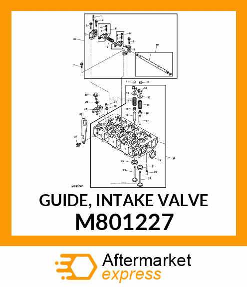 GUIDE, INTAKE VALVE M801227