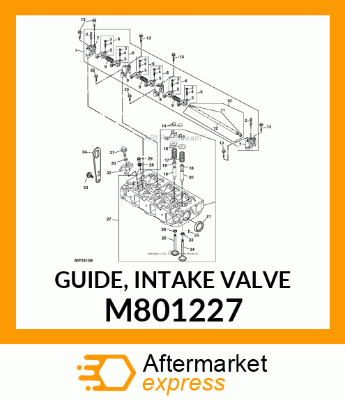 GUIDE, INTAKE VALVE M801227