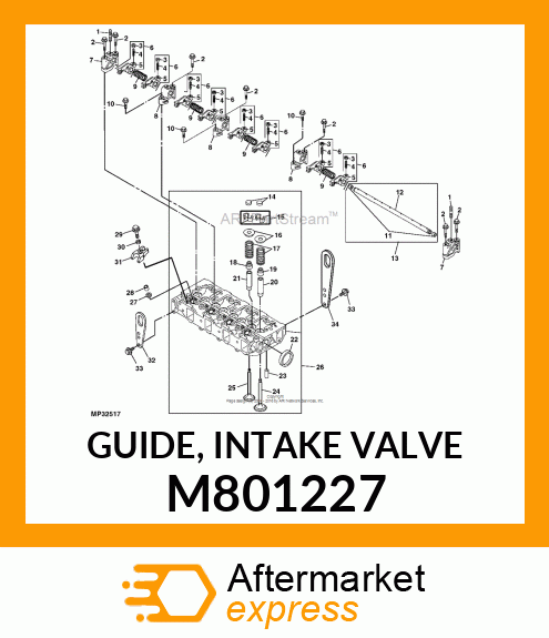 GUIDE, INTAKE VALVE M801227