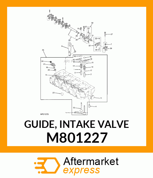 GUIDE, INTAKE VALVE M801227