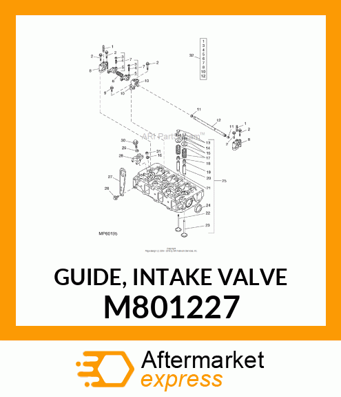 GUIDE, INTAKE VALVE M801227