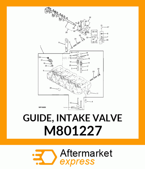 GUIDE, INTAKE VALVE M801227