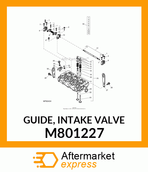 GUIDE, INTAKE VALVE M801227