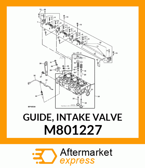 GUIDE, INTAKE VALVE M801227