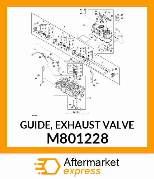 GUIDE, EXHAUST VALVE M801228