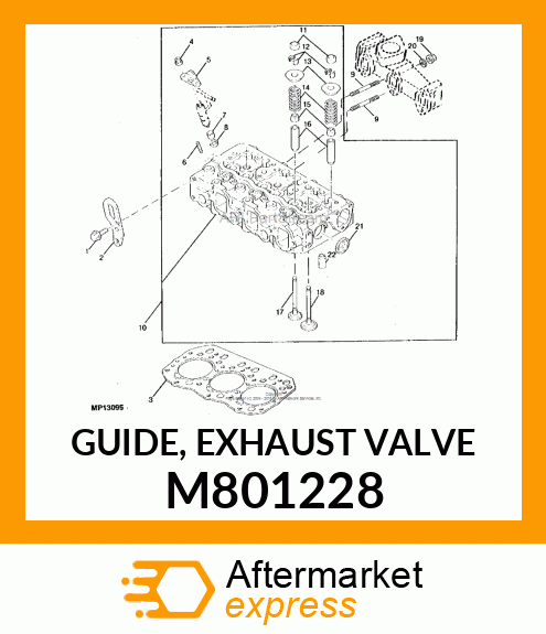 GUIDE, EXHAUST VALVE M801228