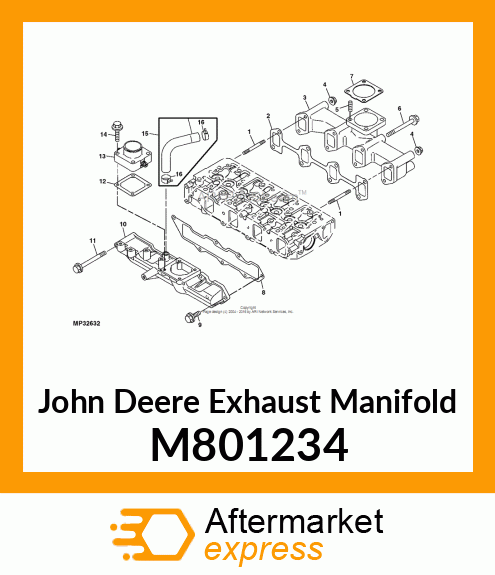 MANIFOLD, EXHAUST M801234