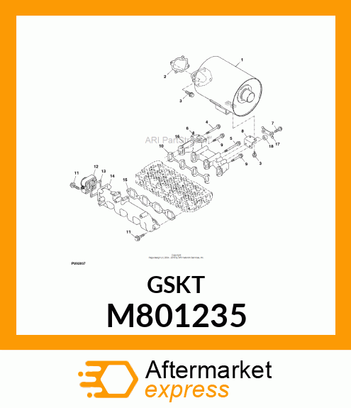 GASKET, EXHAUST MANIFOLD M801235