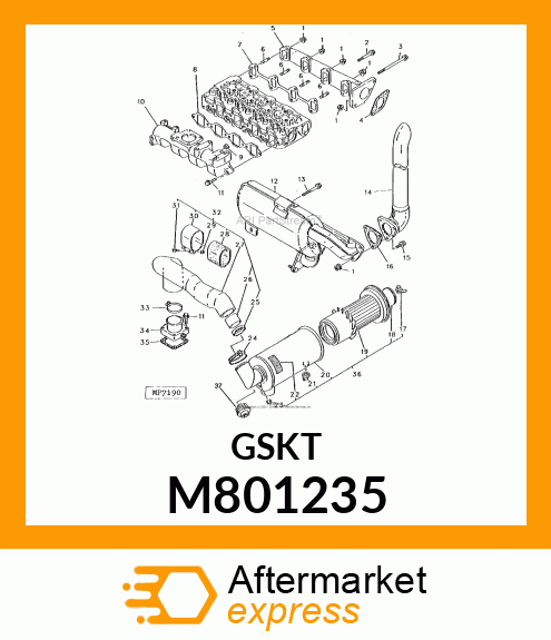 GASKET, EXHAUST MANIFOLD M801235