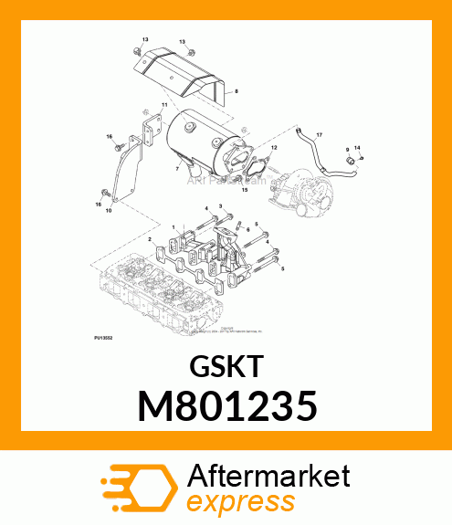 GASKET, EXHAUST MANIFOLD M801235