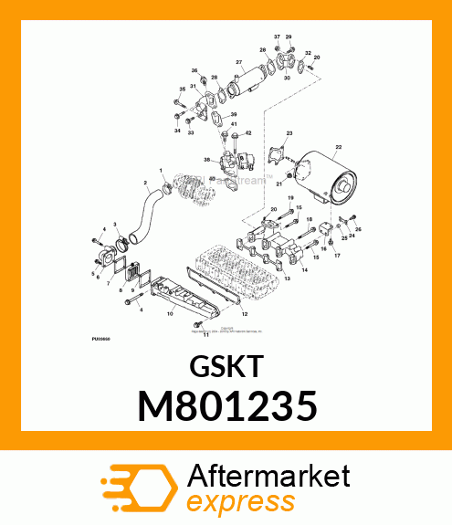 GASKET, EXHAUST MANIFOLD M801235