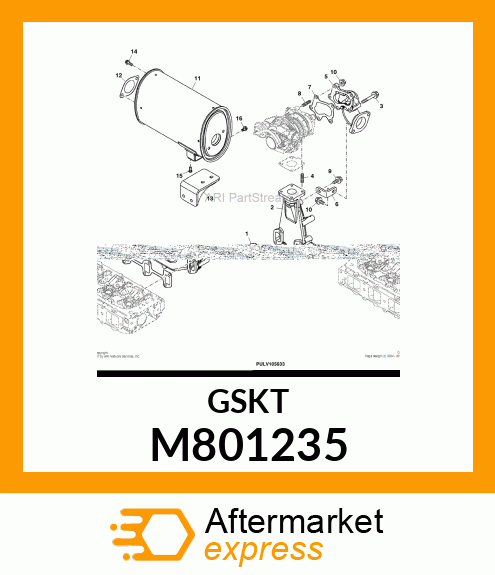 GASKET, EXHAUST MANIFOLD M801235