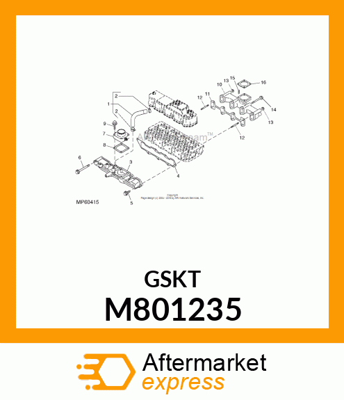 GASKET, EXHAUST MANIFOLD M801235