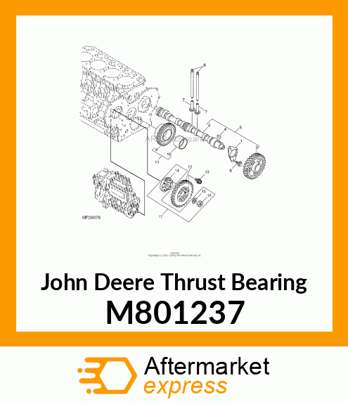 THRUST BEARING, CAMSHAFT M801237