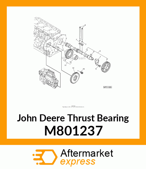 THRUST BEARING, CAMSHAFT M801237