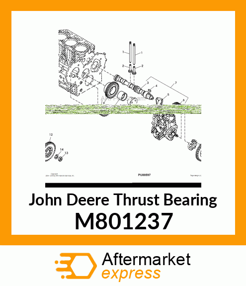 THRUST BEARING, CAMSHAFT M801237