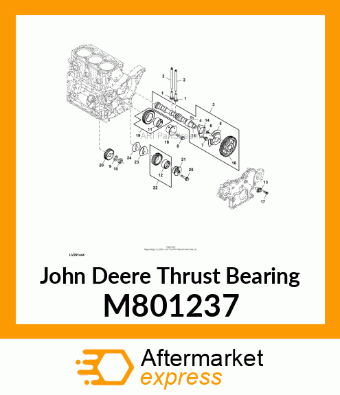 THRUST BEARING, CAMSHAFT M801237