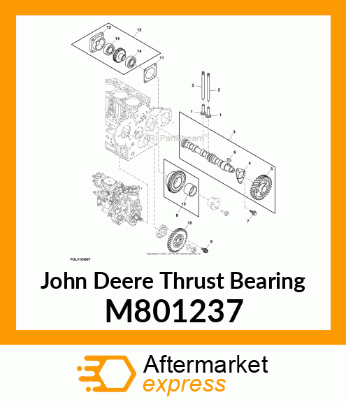 THRUST BEARING, CAMSHAFT M801237