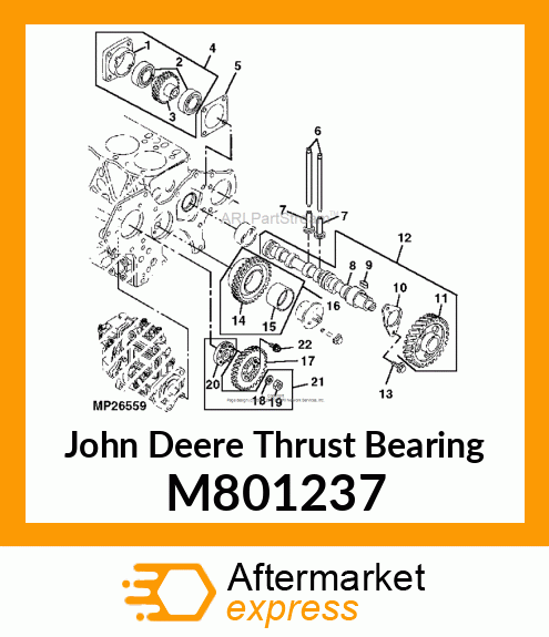 THRUST BEARING, CAMSHAFT M801237